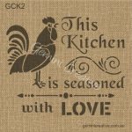 Kitchen spiced with love stencil