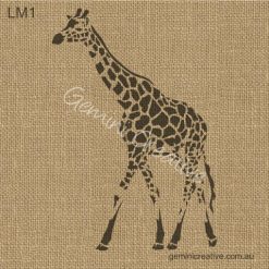 Giraffe stencil. Laser cut, reusable stencil designed for painted furniture and fabric.