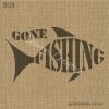 Gone Fishing Stencil