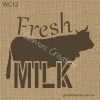 Fresh Milk Sign Stencil