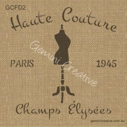 Haute couture from the French range of Australian made furniture stencils.