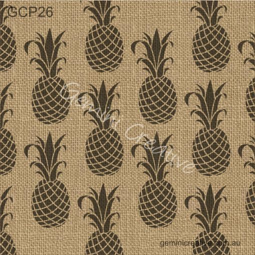 Pineapple Stencil Reusable A4 size 